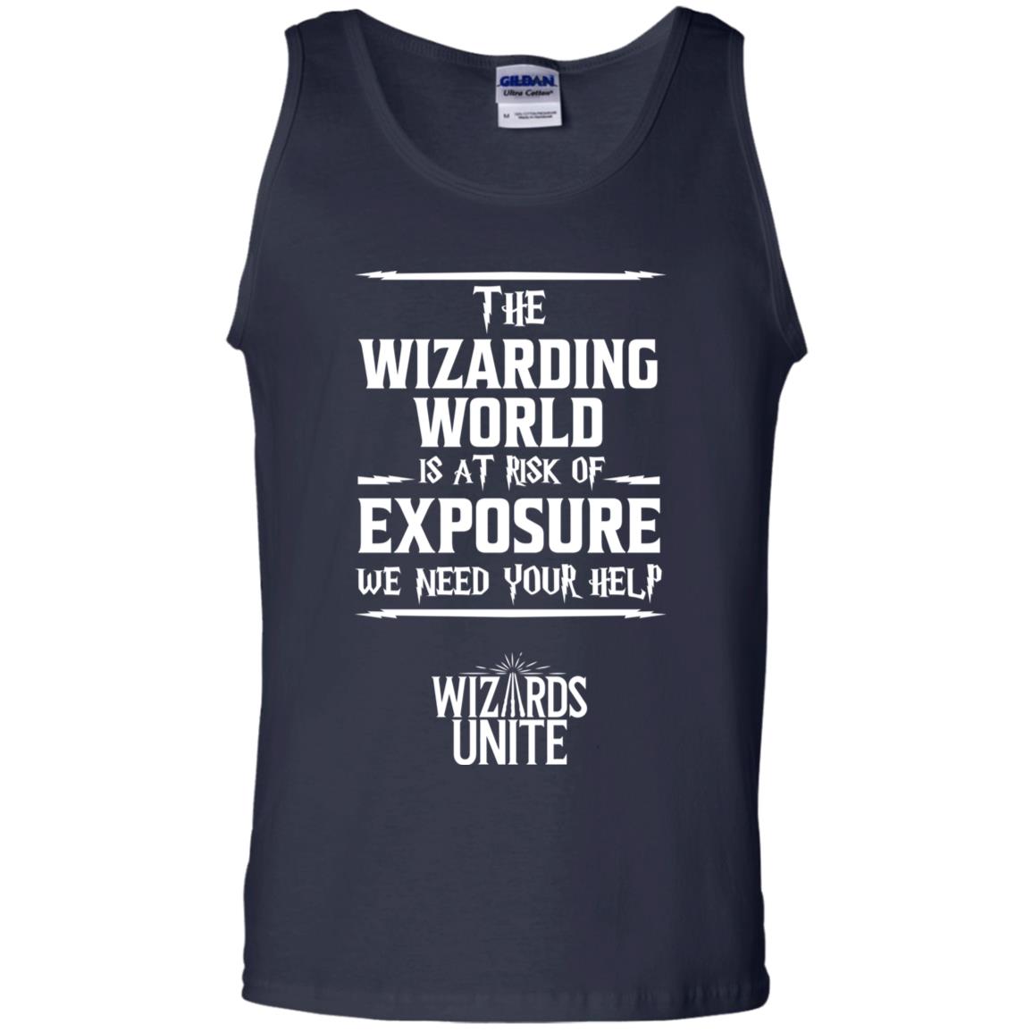 The Wizarding World Is At Risk Of Exposure Harry Potter T-shirt Navy
