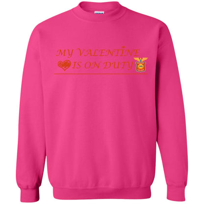 My Valentine Is On Duty Police Station Shirt Heliconia
