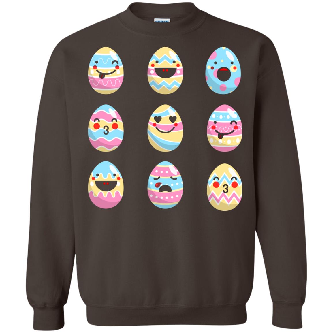 Egg Emoji Easter Happy Egg Hunt For Kids T-shirt Dark Chocolate