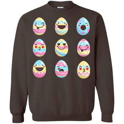Egg Emoji Easter Happy Egg Hunt For Kids T-shirt Dark Chocolate