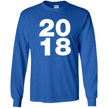 Happy New Year T-shirt 2018 New Year Party T-shirt Royal