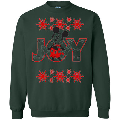 Christmas T-shirt Disney Mickey Mouse Joy Forest Green