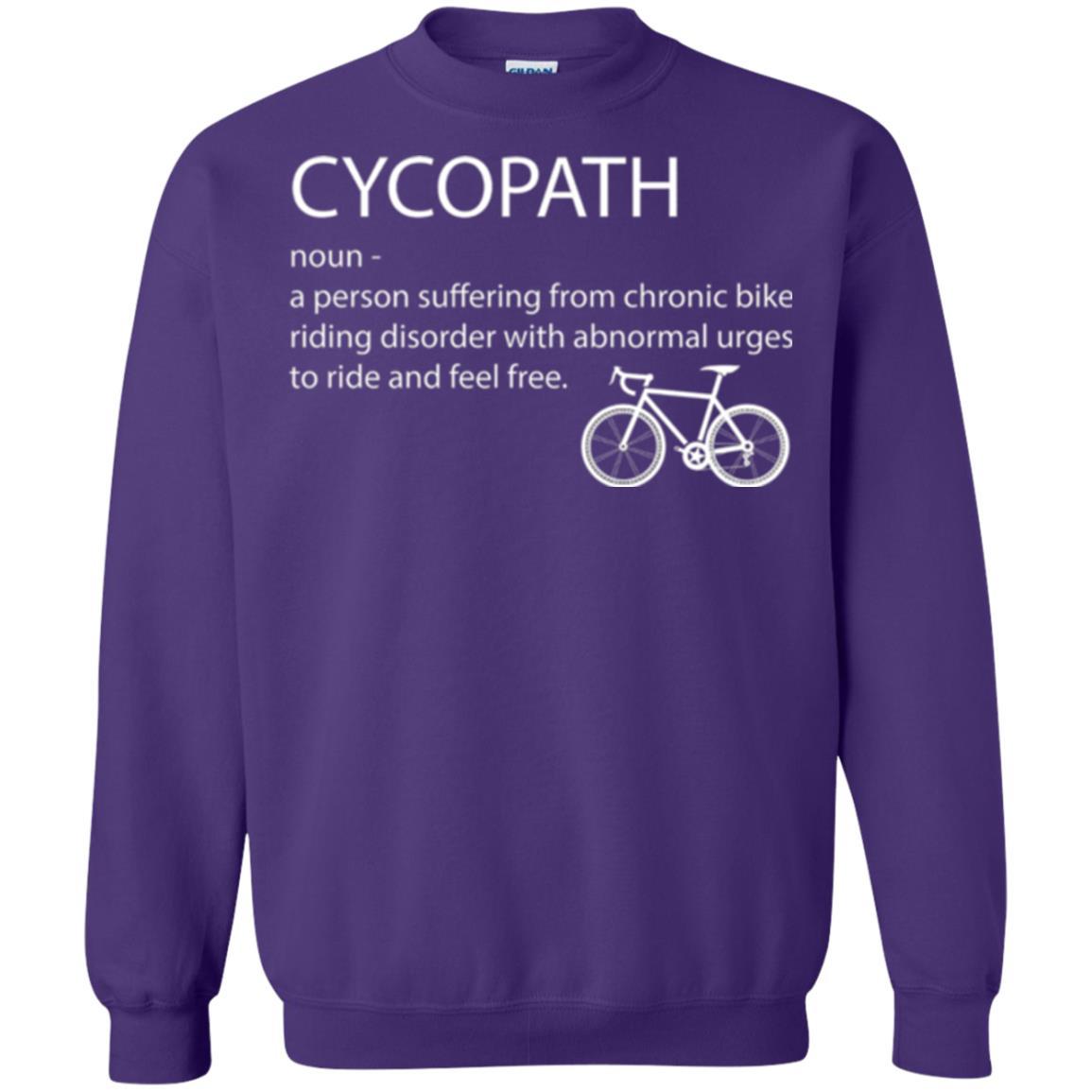 Biker T-shirt Cycopath Definition T-shirt Purple