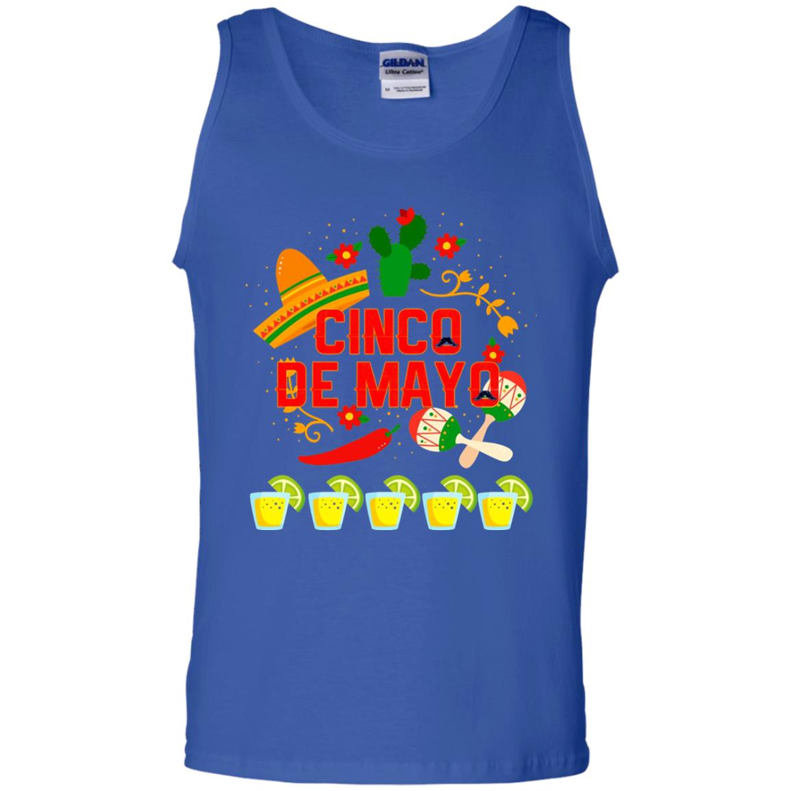 Fiesta Cinco De Mayo T-shirt Royal