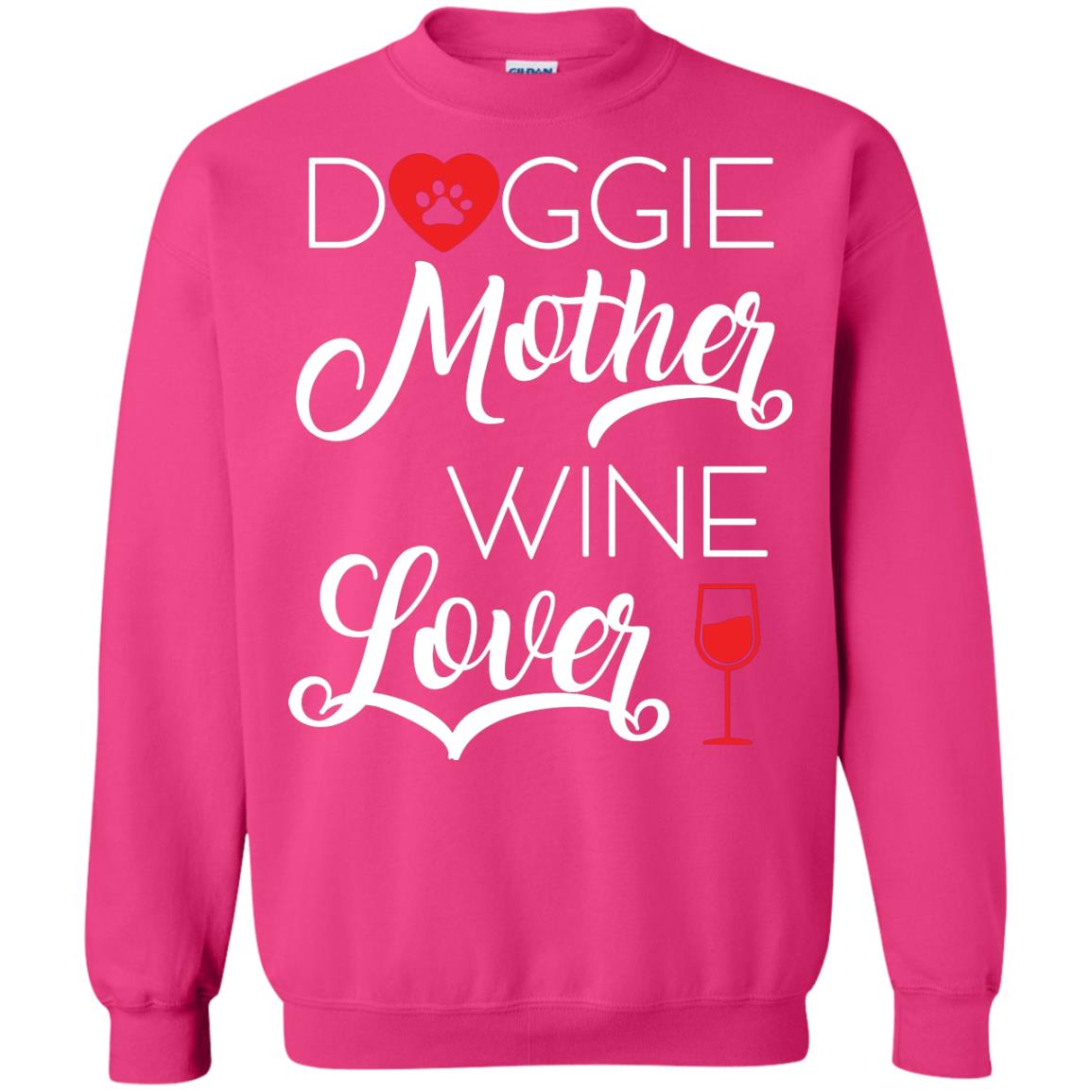 Doggie Mother Wine Lover Dog And Wine Gift Shirt For Mom Heliconia
