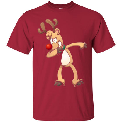 Christmas T-shirt Dabbing Reindeer Cardinal
