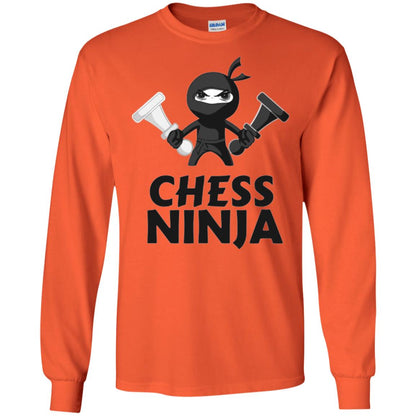 Funny Chess Ninja T-shirt Orange