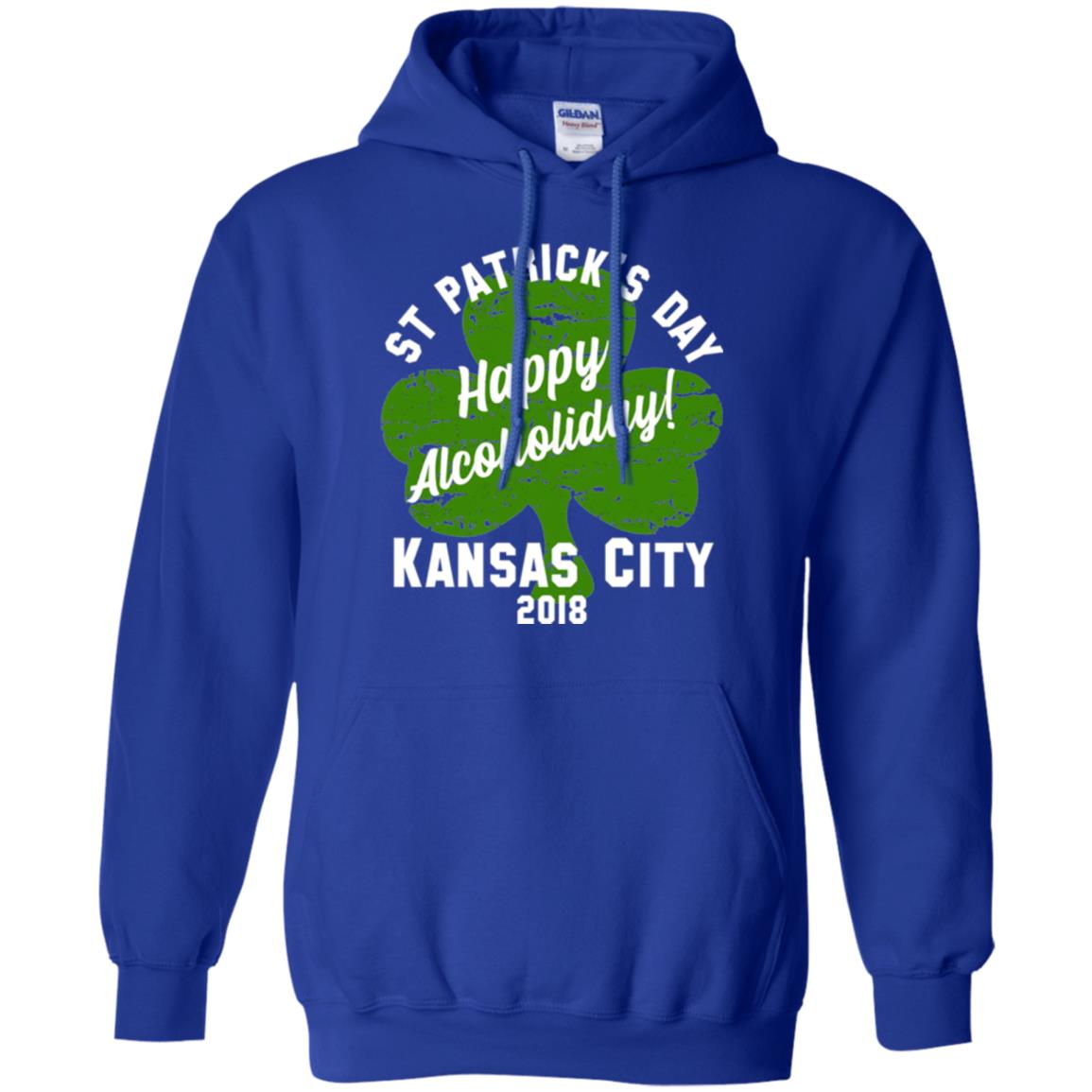 Kansas City 2018 Shamrock St Paddys Green Tshirt St. Patricks Day Royal