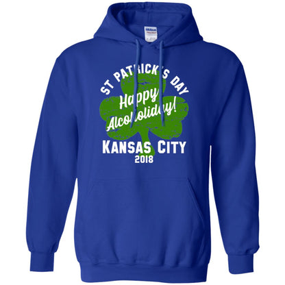 Kansas City 2018 Shamrock St Paddys Green Tshirt St. Patricks Day Royal