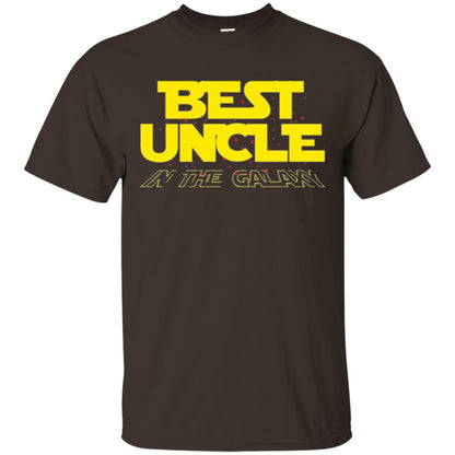 Uncle T-shirt Best Uncle In The Galaxy Dark Chocolate