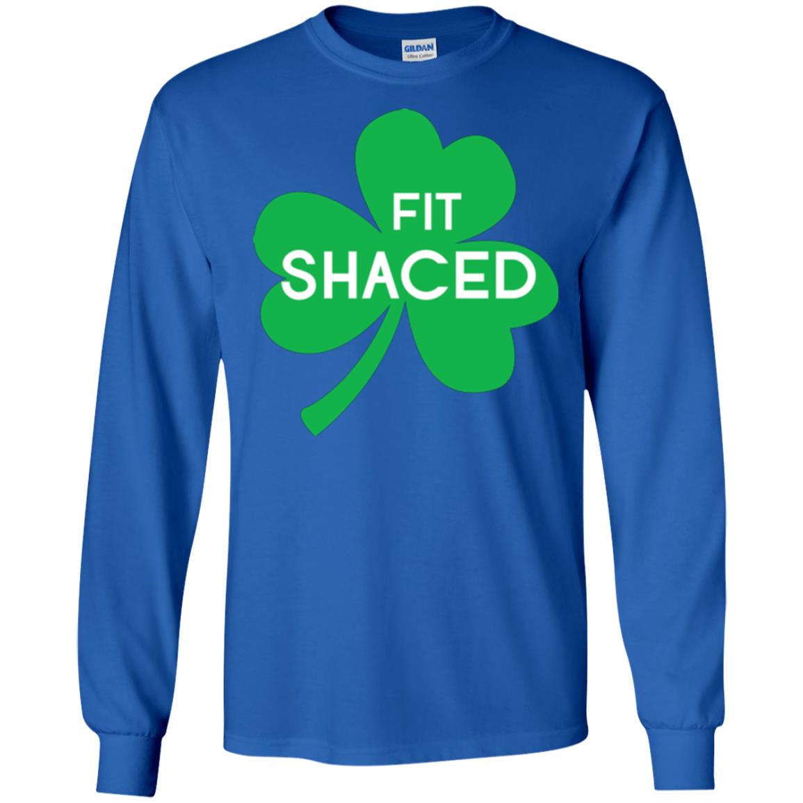 Saint Patrick's Day T-shirt Shamrocks Fit Shaced Royal