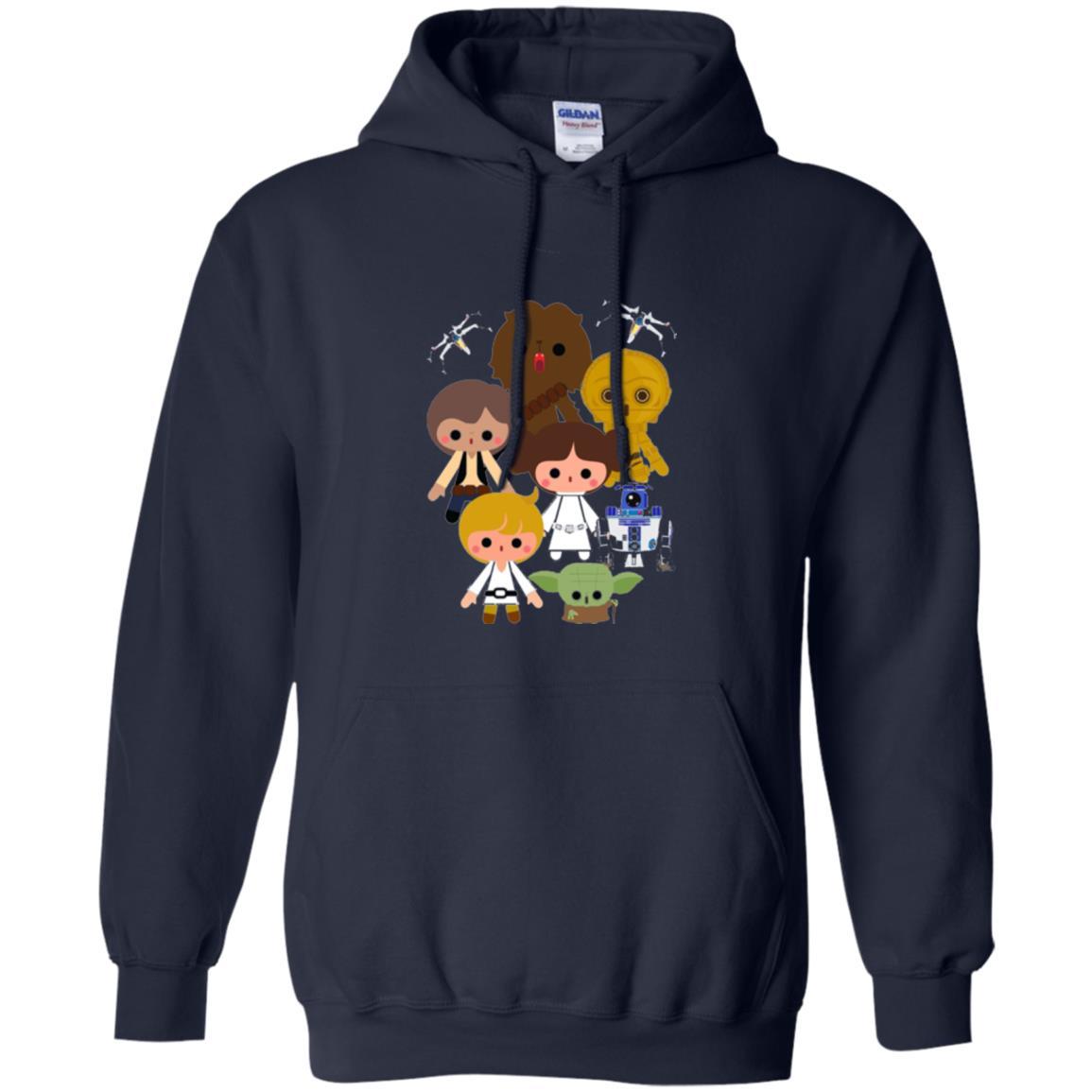 Film T-shirt Cute Kawaii Style Heroes Graphic Navy