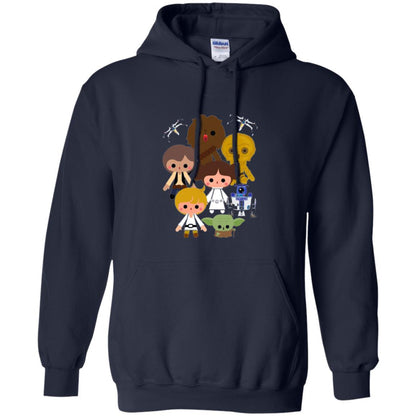 Film T-shirt Cute Kawaii Style Heroes Graphic Navy