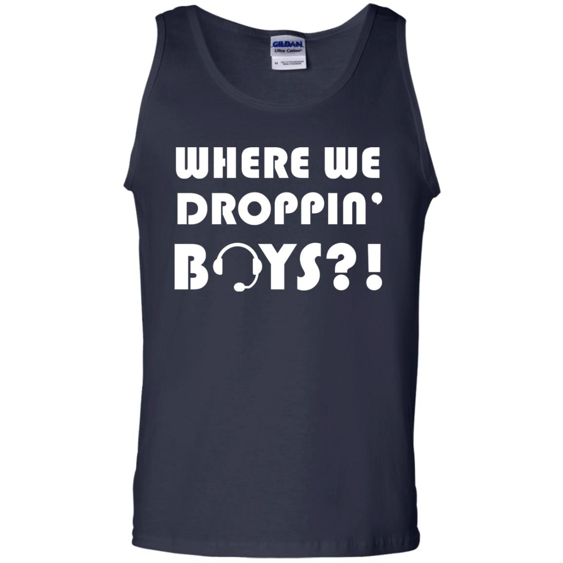 Where We Dropping Boys Gamer Shirt Navy