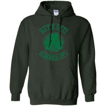 Let_s Get Lucked Up St. Patrick_s Day T-shirt Forest Green