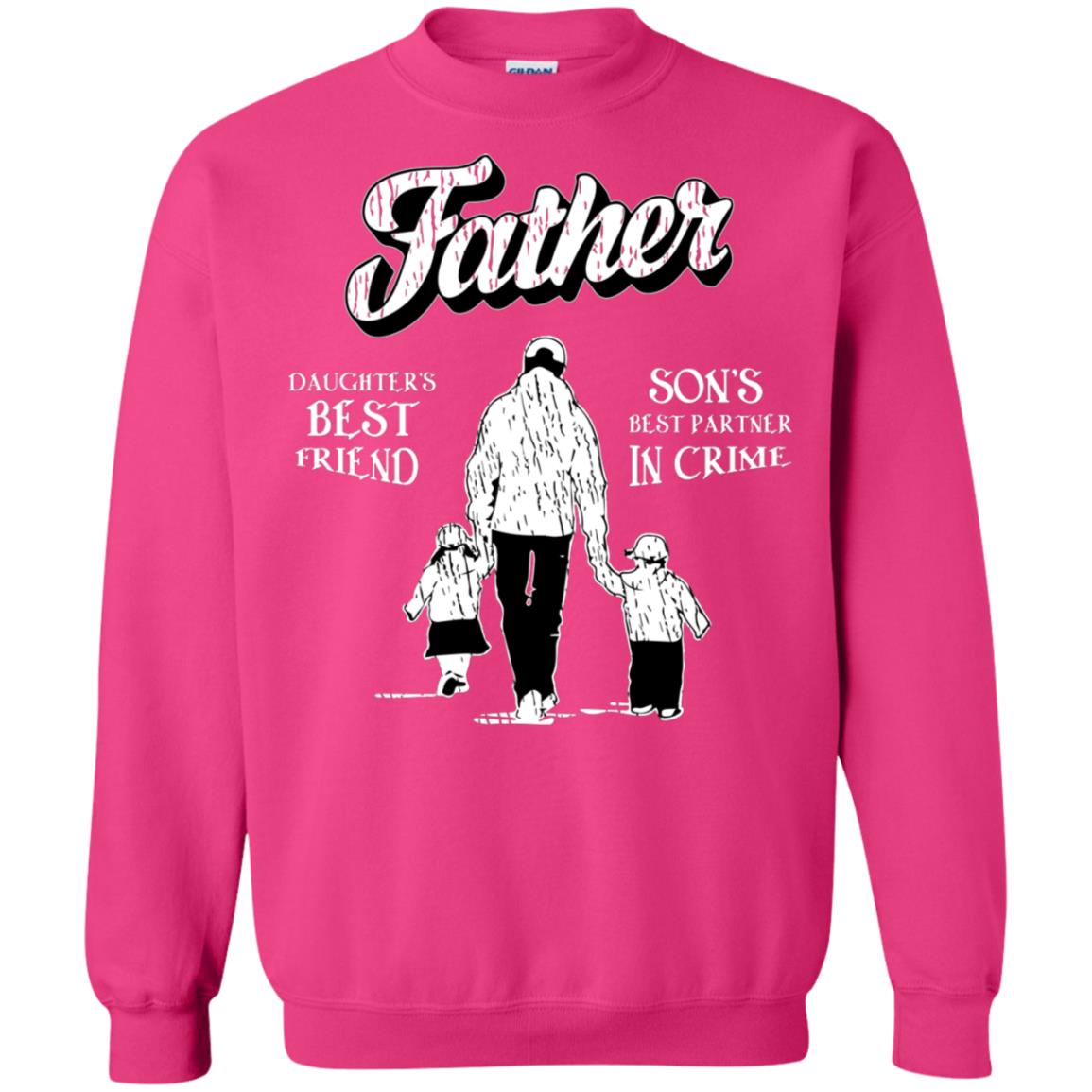 Father Is Daugther's Best Friend Son's Best Partner In Crime Shirt Heliconia