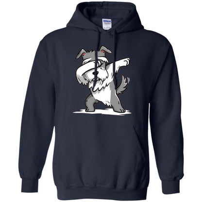 Dog Lover T-shirt Miniature Schnauzer Cute Dabbing Navy