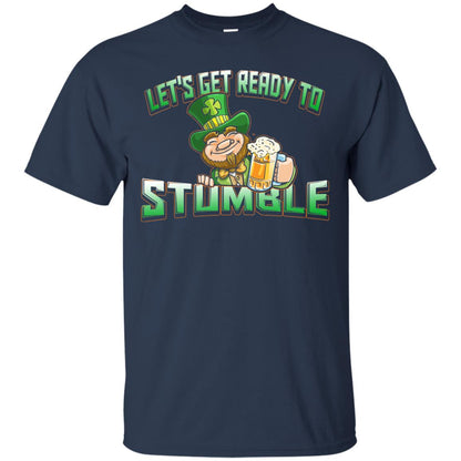 St.patrick_s Day T-shirt Let_s Get Ready To Stumble Navy