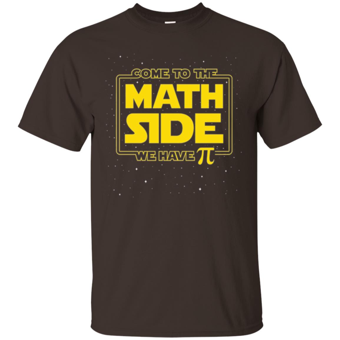 Math Lovers T-shirt Come To The Math Side We Have Pi Dark Chocolate