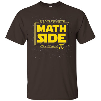 Math Lovers T-shirt Come To The Math Side We Have Pi Dark Chocolate