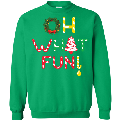 Christmas T-shirt Oh What Fun Irish Green