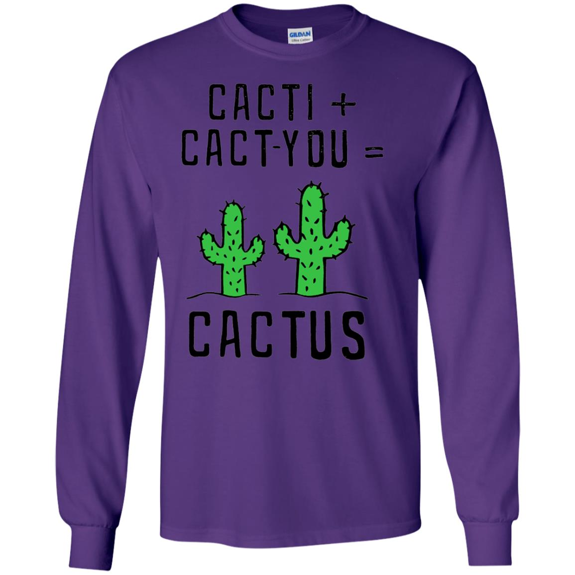 Funny Cactus Shirt Cact I Cact You Purple