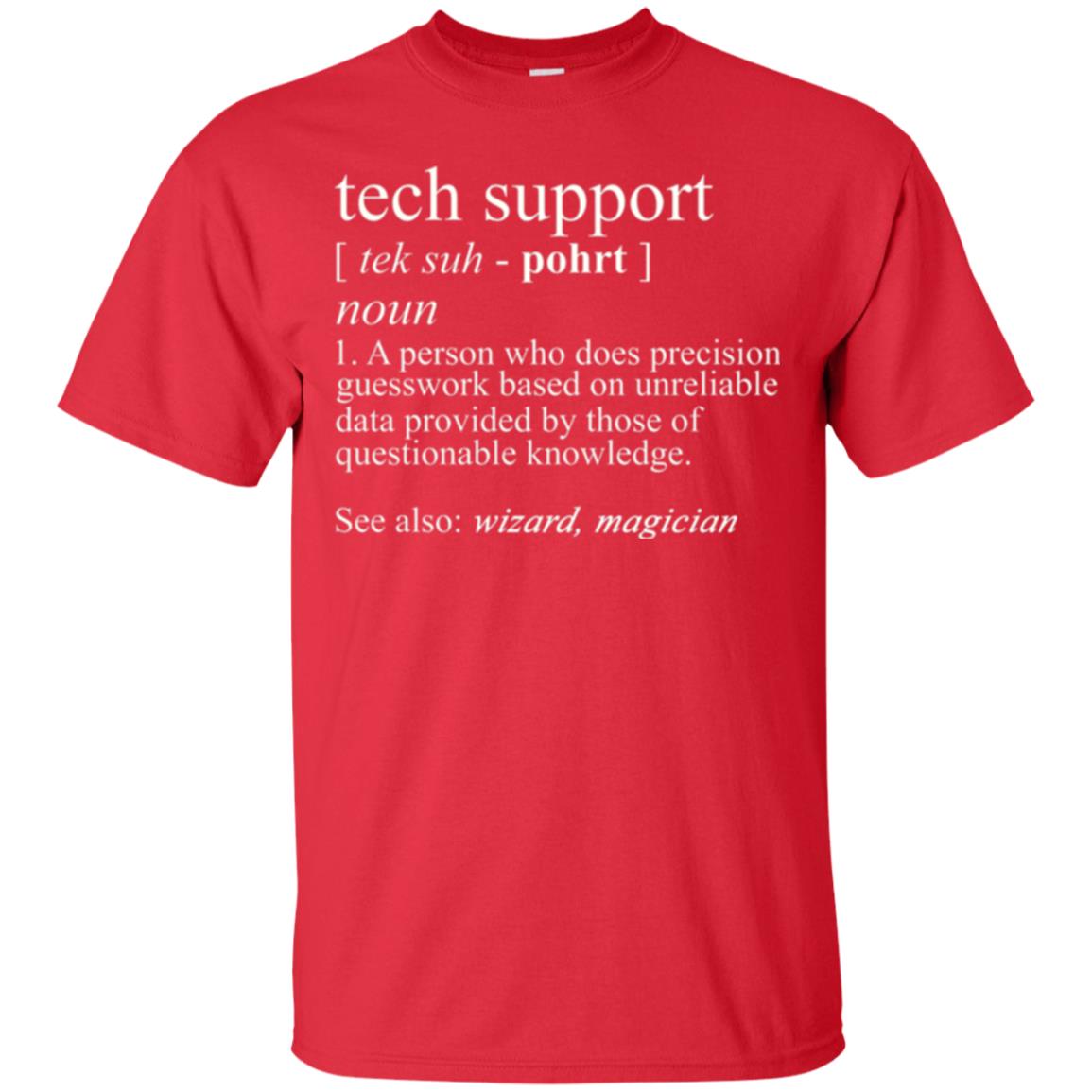 Tech Support T-shirt Red