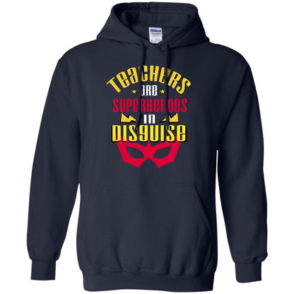 Teachers Are Superheroes In Disguise Movie Fan T-shirt Navy