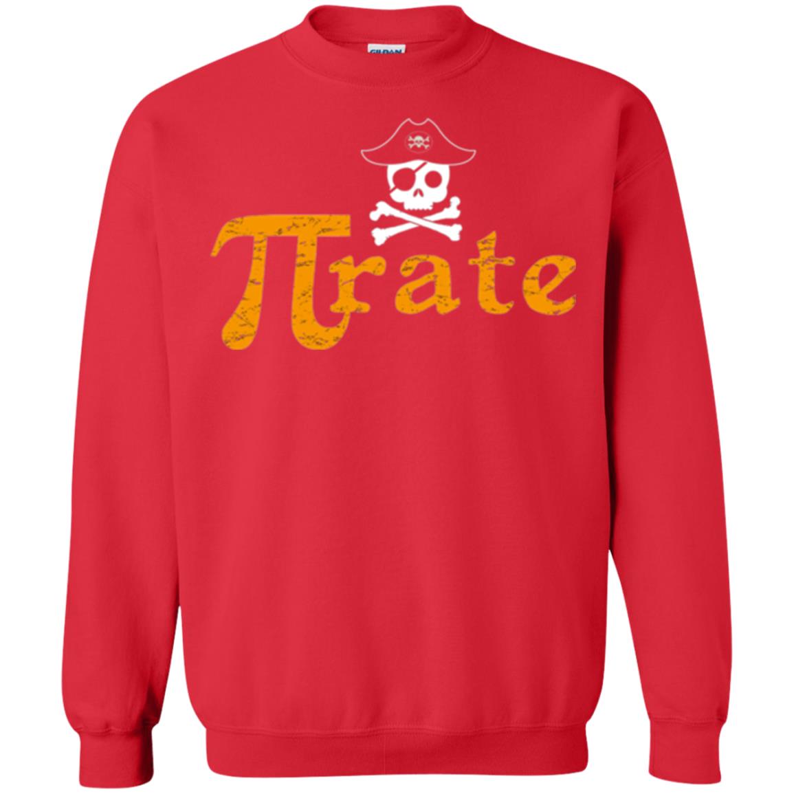 Math Pirate Pi Day T-shirt Funny Math Pirate Red
