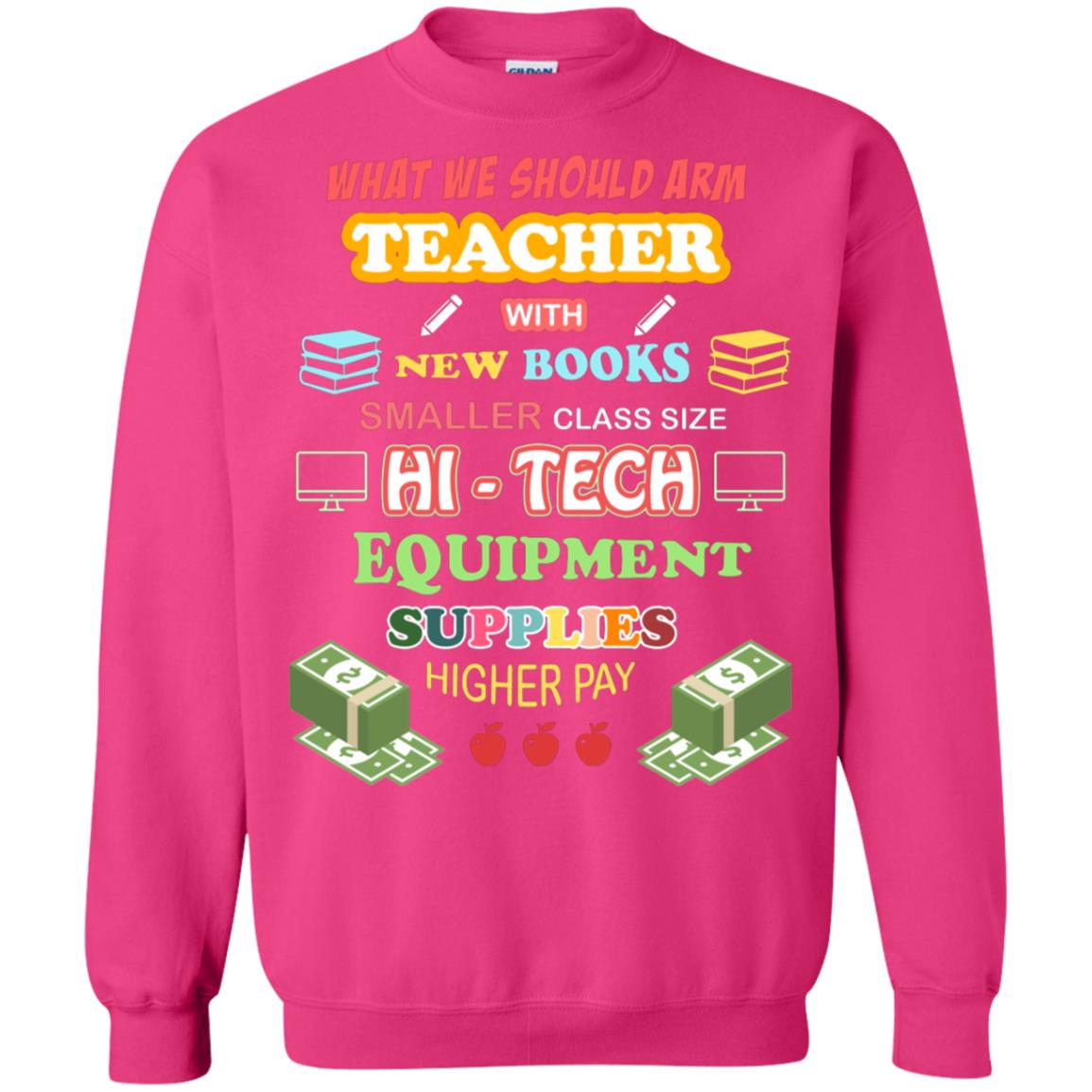 What We Should Arm Teacher With New Books Smaller Class Size Hi - Tech Equipment Supplies Higher Pay Heliconia