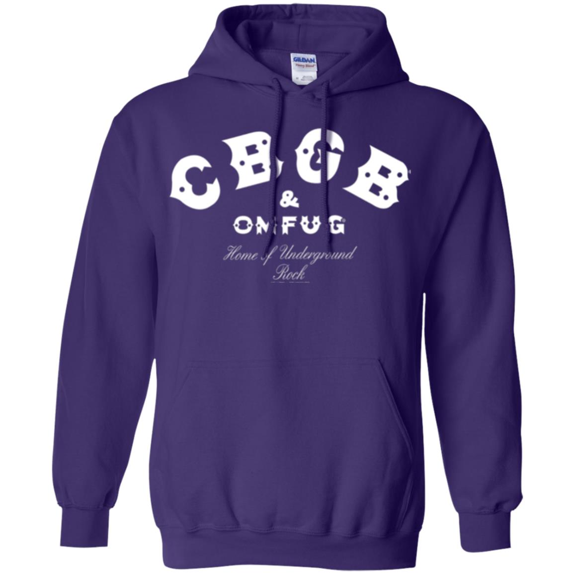 Music T-shirt Cbgb And Omfug Home Of Underground Rock Purple