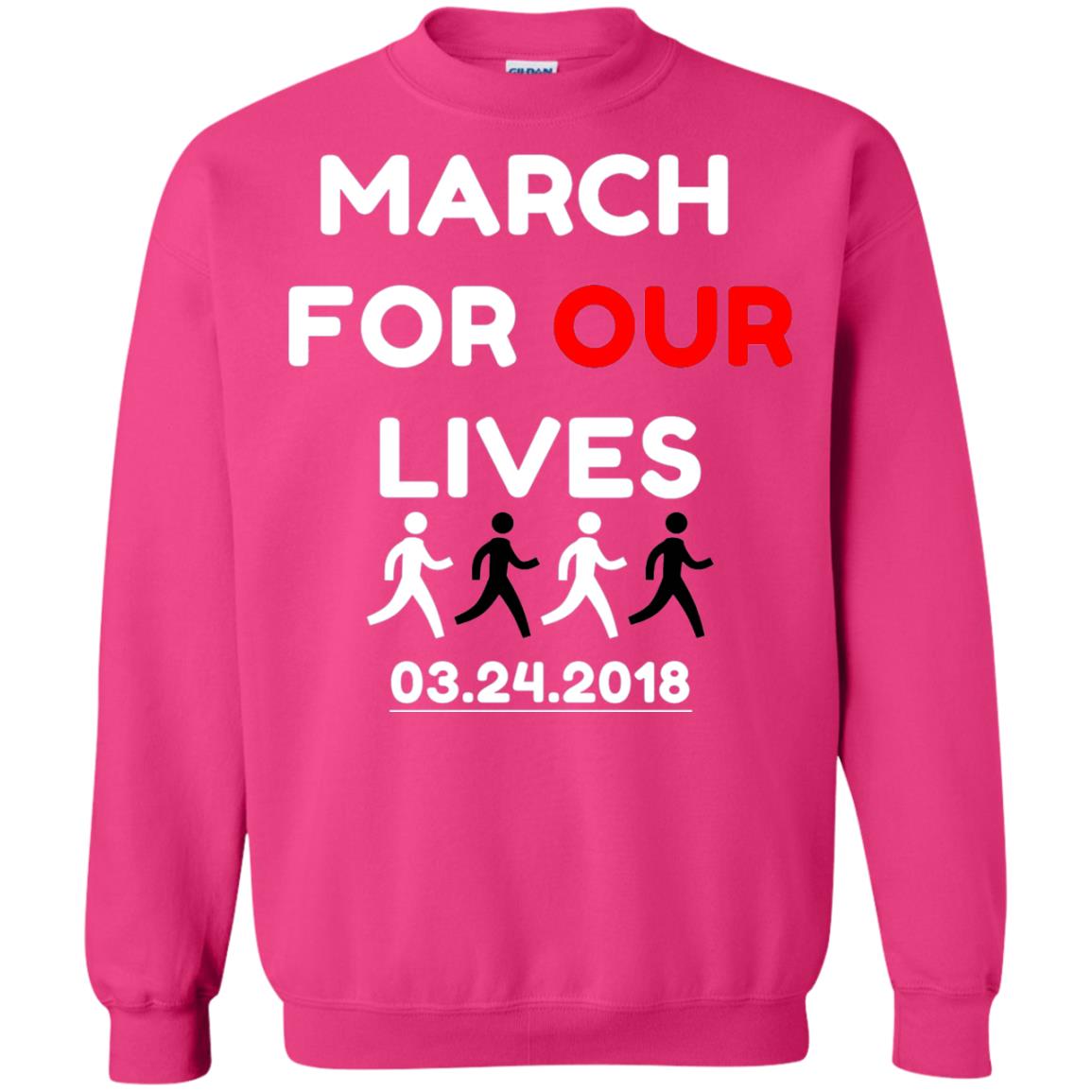 March For Our Lives Gun Control T-shirt Heliconia