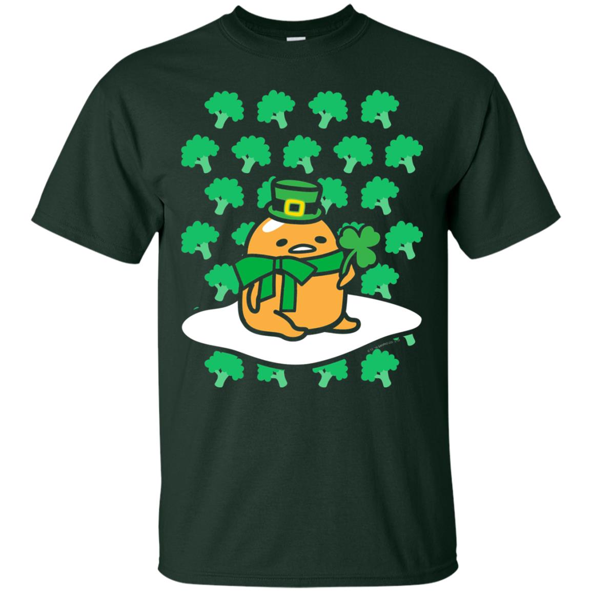 St. Patrick_s Day T-shirt Clover Forest Green
