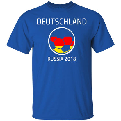 Deutschland Team Russia 2018 Soccer Fan T-shirt Royal