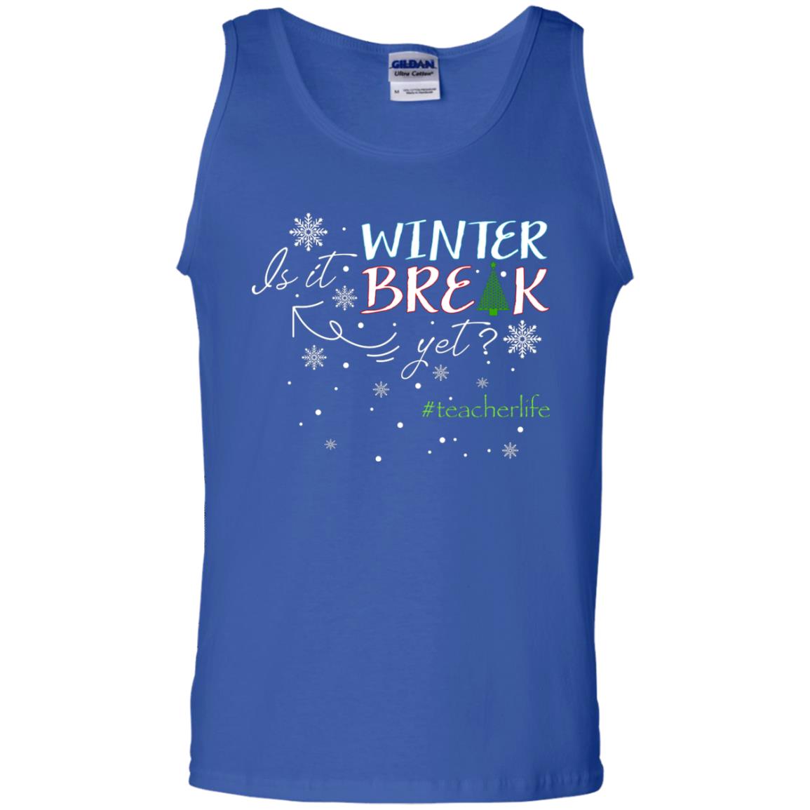 Is It Winter Break Yet X-mas Gift Shirt For Teacher Royal