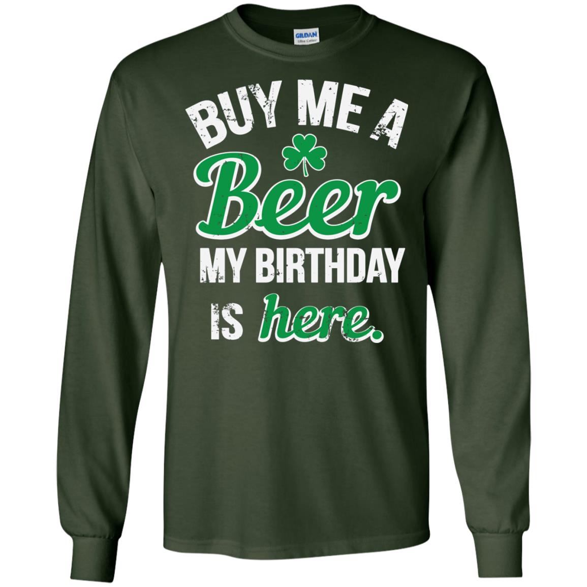Buy Me A Beer Saint Patricks Day T-shirt Forest Green