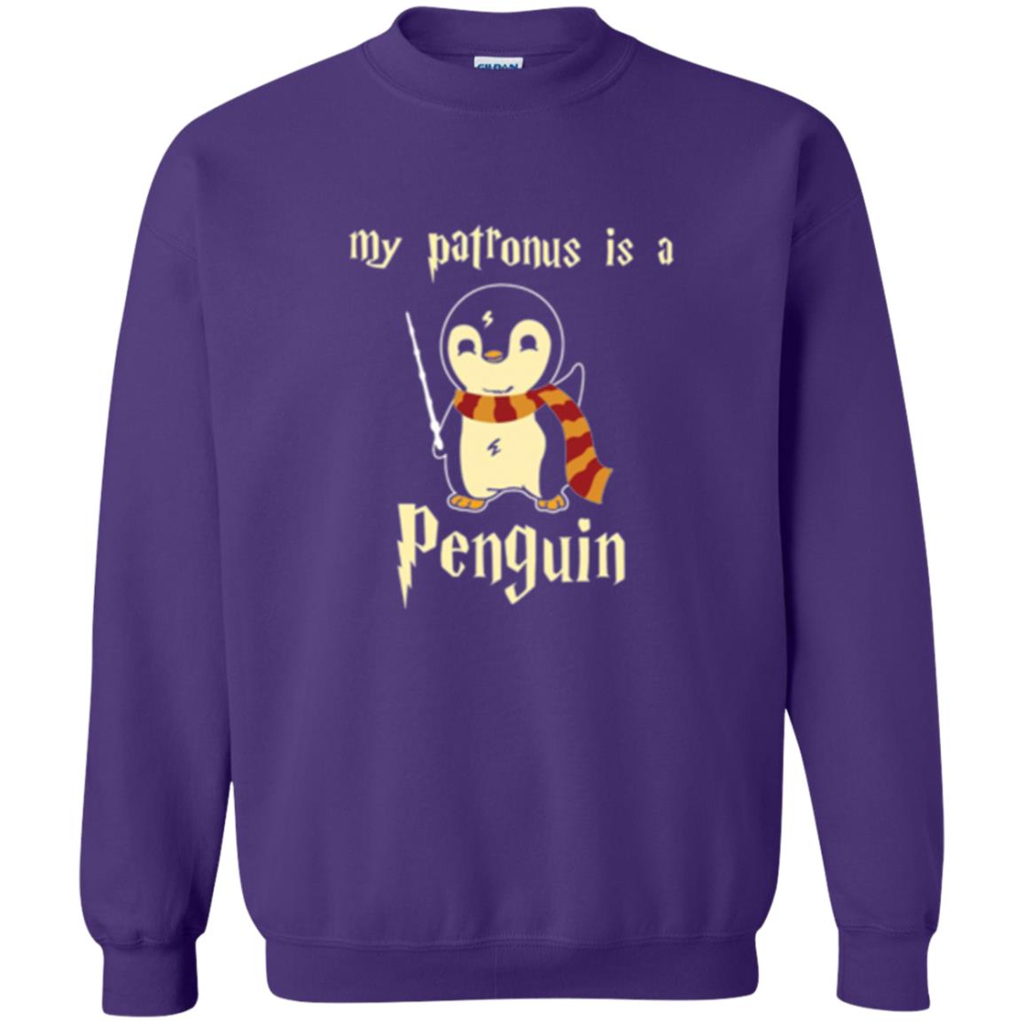 Penguin Lovers T-shirt My Patronus Is A Penguin Hot Purple