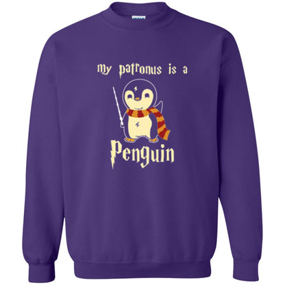 Penguin Lovers T-shirt My Patronus Is A Penguin Hot Purple