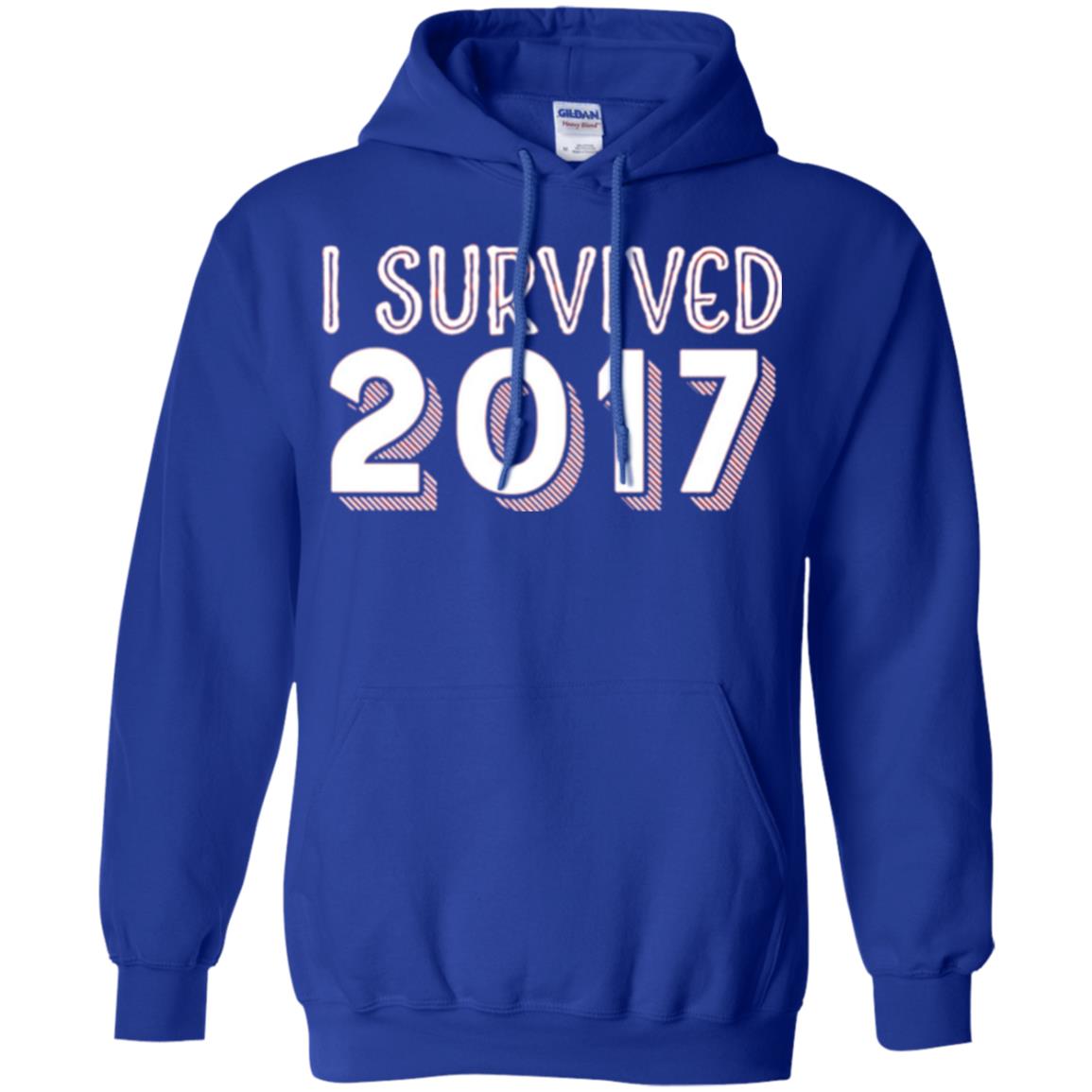 New Year_s T-shirt I Survived 2017 Royal