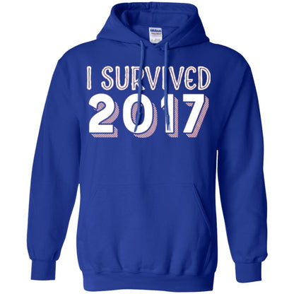 New Year_s T-shirt I Survived 2017 Royal