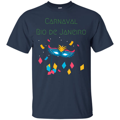 Mardi Gras T-shirt Rio Carnival Carnaval Rio De Janeiro Brazil Navy