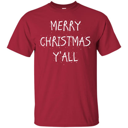 Christmas T-shirt Merry Christmas Y_all Cardinal