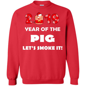 2019 Year Of The Pig Lets Smork It New Year Gift Shirt For Mens Or WomensG180 Gildan Crewneck Pullover Sweatshirt 8 oz.