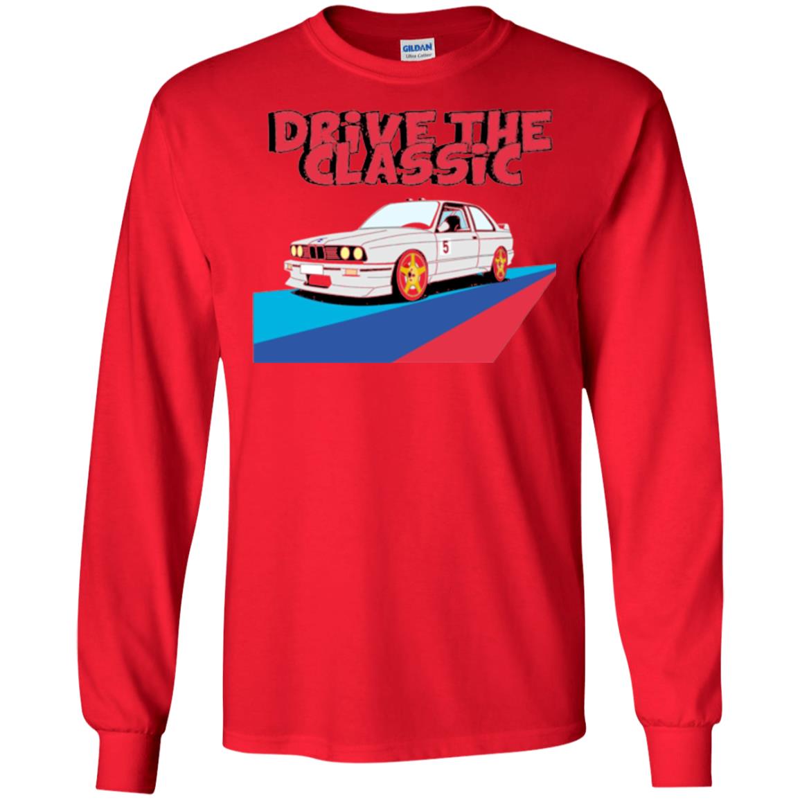 Classic Drive Vintage Collectors Bmw Lovers T-shirt Red