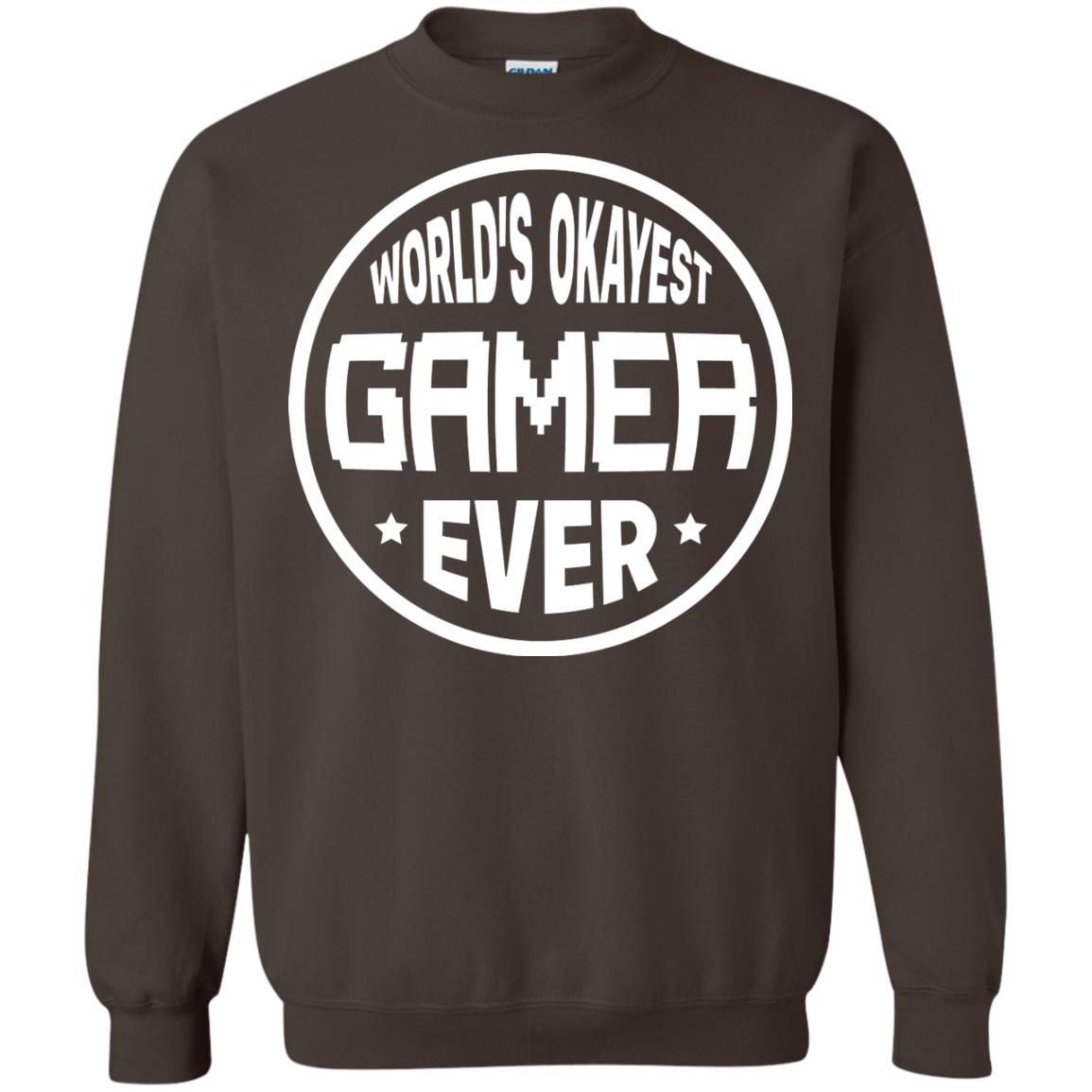 World’s Okayest Gamer Ever Best T-shirt For Gaming Lover Dark Chocolate