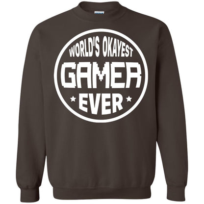 World’s Okayest Gamer Ever Best T-shirt For Gaming Lover Dark Chocolate