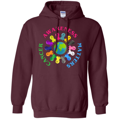 All Cancer Ribbons For All Cancer Awareness T-shirt Maroon
