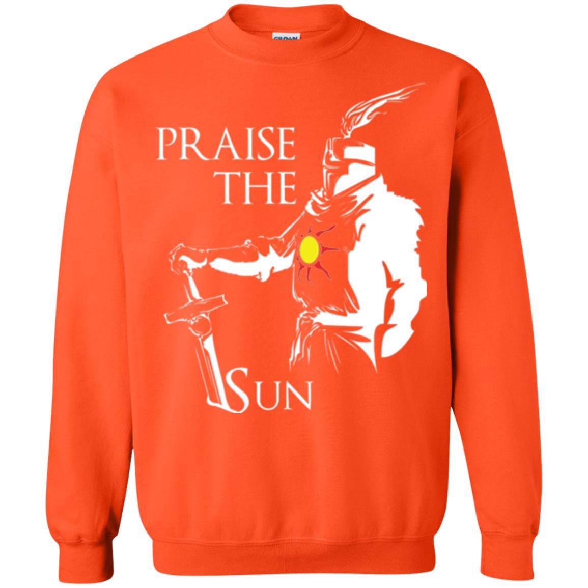 Gamer T-shirt Praise The Sun Knight T-shirt Orange