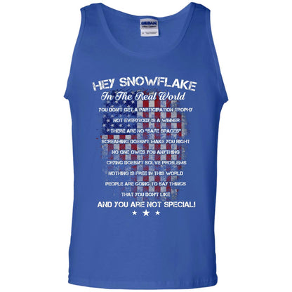 Hey Snowflake In The Real World You Don't Get A Participation Trophy Military T-shirt Royal