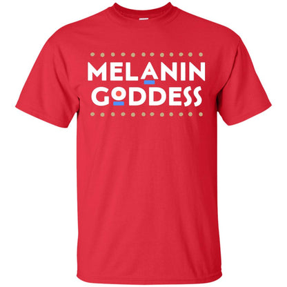 Melanin Goddess African T-shirt Black Girl Poppin_ Red
